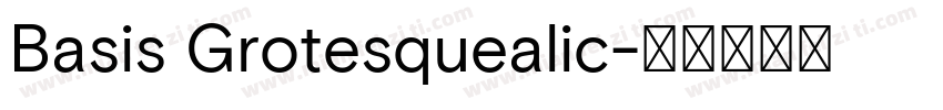 Basis Grotesquealic字体转换